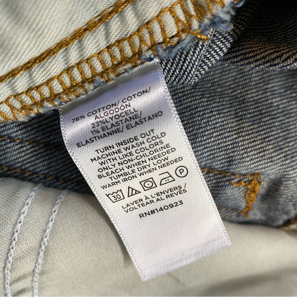 LOFT Pintucked High Rise Straight Jeans in Refined Dark Indigo Wash - Picture 6 of 11